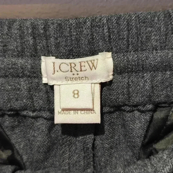 J. Crew Wool Joggers Women's 8 Medium NWOT Gray Charcoal Drapey Comfort - Picture 5 of 7